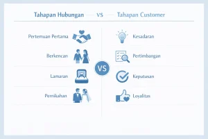  Infografis Analogi Customer Journey Perkenalan hingga Pernikahan