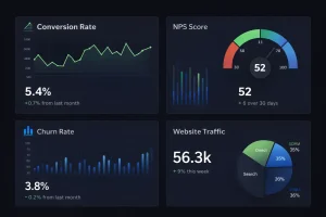 Dashboard Metrik KPI Customer Journey Marketing