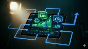 Dashboard laporan metrik Google Ads ROAS dan Conversion Rate