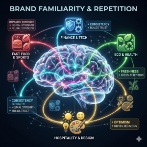 Grafik psikologi mere exposure effect dalam branding