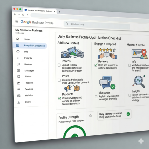 Checklist optimasi harian Google Profil Bisnis