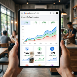 Dashboard Insight Google Business Profile UMKM Indonesia sukses