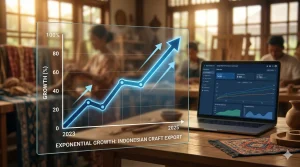 Grafik peningkatan trafik organik UMKM Indonesia 300 persen