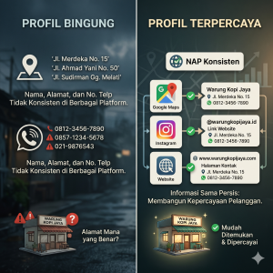 Contoh Audit NAP Google Bisnis Profile Konsisten